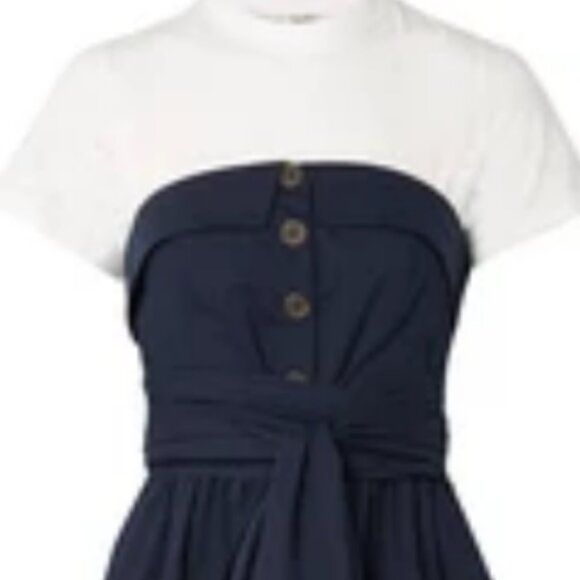 UEC Sea Beatrix Layered Tshirt Midi Dress - Picture 2 of 4